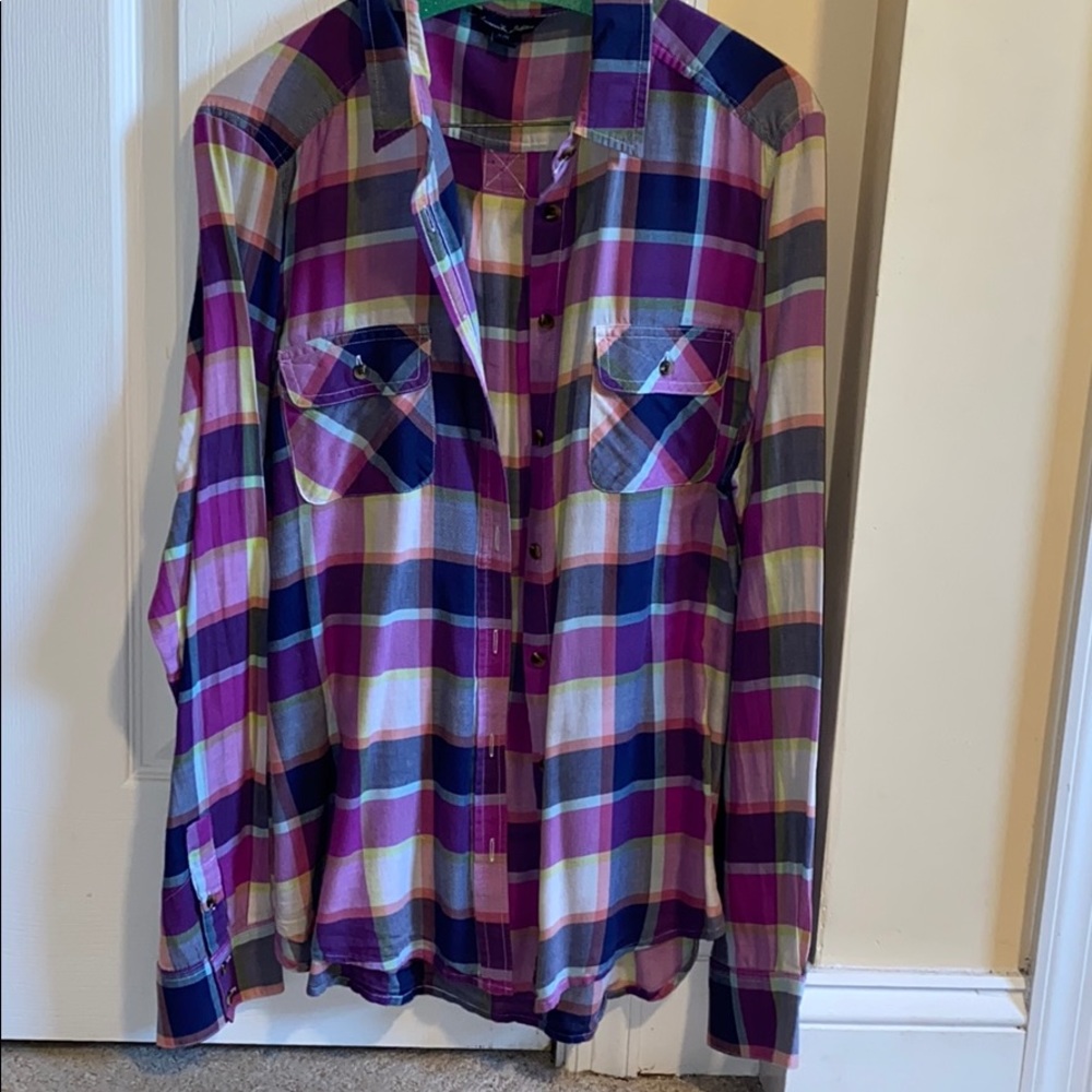 Long sleeve plaid shirt